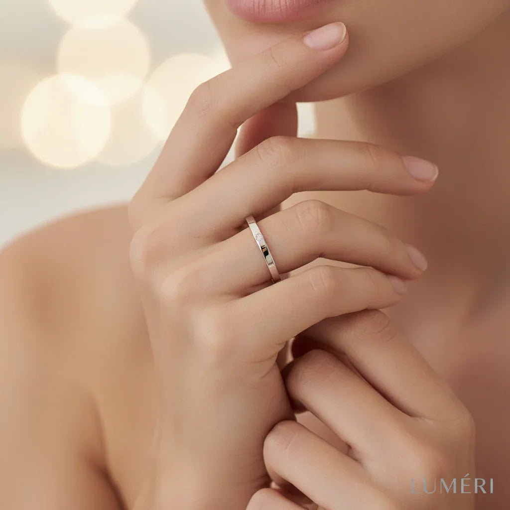 Luméri Essence | Ladies Ring Skagen Jrss025ss close-up detail – LUMÉRI