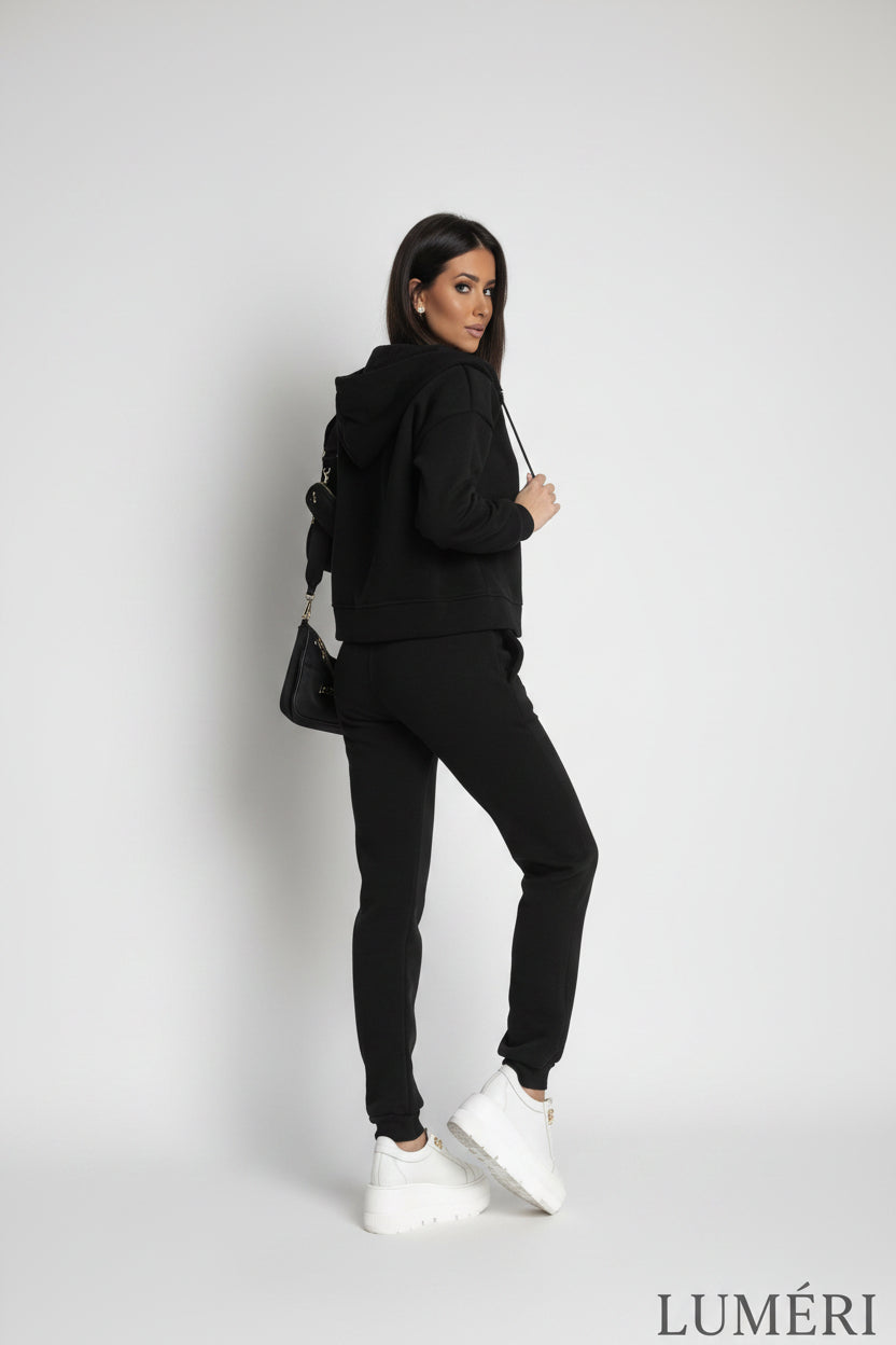 Luméri Leisure | Womens Insulated Tracksuit Set Black Fi – LUMÉRI