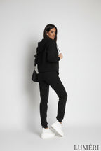 Luméri Leisure | Womens Insulated Tracksuit Set Black Fi – LUMÉRI