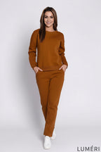 Luméri Leisure | Insulated Tracksuit For Women Sweatshirt And Loose Pants Taba 4 – LUMÉRI
