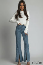 Luméri Studio | Womens Fitted Cream Turtleneck 4 – LUMÉRI