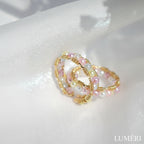 Luméri Essence | 18 Karat Pastel Rainbow Hand Wired Band Ring – LUMÉRI luxury jewelry
