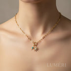 Luméri Bloom | Stainless Steel Lock Removable Charm North Star Necklace – LUMÉRI luxury jewelry