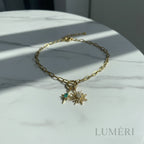 Luméri Bloom | Stainless Steel Lock Removable Charm North Star Necklace product photo – LUMÉRI
