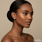 Luméri Bloom | 925 Sterling Silver Dragonfly Earrings With White Zircon For Women worn on model – LUMÉRI