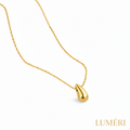 Luméri Solis | Stainless Steel Gold Teardrop Necklace product photo – LUMÉRI