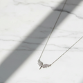 Luméri Aura | 925 Sterling Silver Archangel Michael With White Stone product photo – LUMÉRI