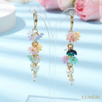 Luméri Essence | 24k Gold Earrings With Floral Design Handmade – LUMÉRI luxury jewelry