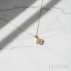 Luméri Bloom | Stainless Steel Crystal Clover Necklace For Women – LUMÉRI luxury jewelry