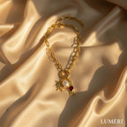 Luméri Essence | Stainless Steel Lock Removable Charm Hand Necklace – LUMÉRI luxury jewelry