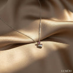 Luméri Bloom | Stainless Steel Pink Stone Heart Necklace For Women – LUMÉRI luxury jewelry