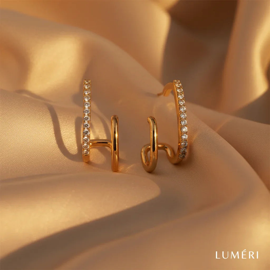 Luméri Aura | Zircon Stud Earrings Women Elegant Sparkling Crystal Everyday Jewelry – LUMÉRI luxury jewelry
