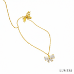 Luméri Aura | Stainless Steel Zircon Bow Necklace For Women – LUMÉRI luxury jewelry