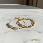Luméri Aura | Pearl Chain Bracelet Set Adjustable Two Piece Minimalist Jewelry