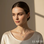 Luméri Aura | 925 Sterling Silver Eye Necklace With Turquoise Stone Eyelash Design close-up detail – LUMÉRI