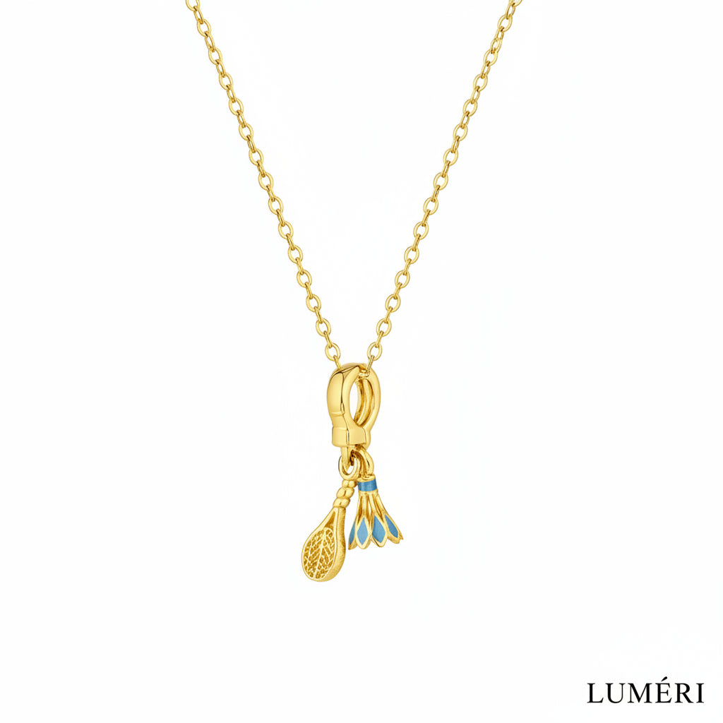 Luméri Essence | Stainless Steel Tennis Charm Necklace For Women product photo – LUMÉRI