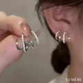 Luméri Aura | Multi Zircon Stone Earrings For Women Dainty Sparkling Elegant Jewelry product photo – LUMÉRI