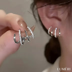 Luméri Aura | Multi Zircon Stone Earrings For Women Dainty Sparkling Elegant Jewelry product photo – LUMÉRI