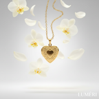 Luméri Bloom | 18 Karats Heart Locket Necklace – LUMÉRI luxury jewelry