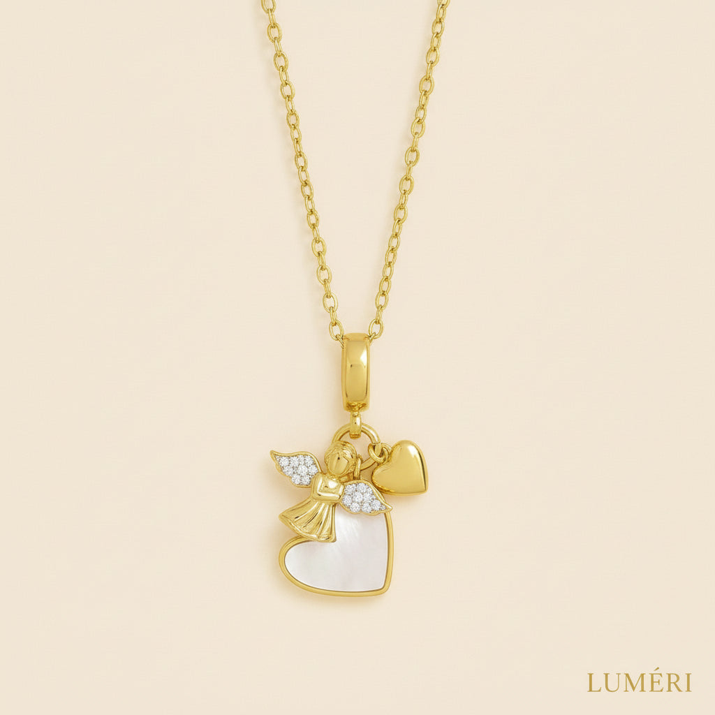 Luméri Luméri Bloom | Bloom  Stainless Steel Heart Paw Necklace for Women - Minimalist elegance for quiet luxury.