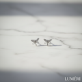 Luméri Bloom | 925 Sterling Silver Dragonfly Earrings With White Zircon For Women product photo – LUMÉRI