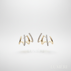 Luméri Aura | Multi Zircon Stone Earrings For Women Dainty Sparkling Elegant Jewelry – LUMÉRI luxury jewelry