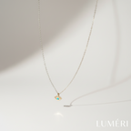 Luméri Aura | 925 Sterling Silver Eye Necklace With Turquoise Stone Eyelash Design – LUMÉRI luxury jewelry