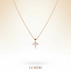 Luméri Bloom | 24 Karats Cz Dainty Flower Petals Pendant Necklace – LUMÉRI luxury jewelry