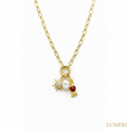 Luméri Essence | Stainless Steel Lock Removable Charm Hand Necklace product photo – LUMÉRI
