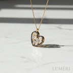 Luméri Bloom | 925 Sterling Silver Heart Pendant Crystal Diamond Style Necklace – LUMÉRI luxury jewelry