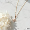 Luméri Bloom | 24 Karat Polaris Star Necklace product photo – LUMÉRI