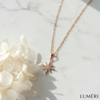 Luméri Bloom | 24 Karat Polaris Star Necklace product photo – LUMÉRI