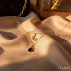 Luméri Bloom | Moon Layered Necklace 18 Karats Gold Plated – LUMÉRI luxury jewelry