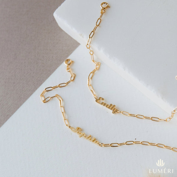 Luméri Bond | Name Bracelet Customize Name Bracelet product photo – LUMÉRI