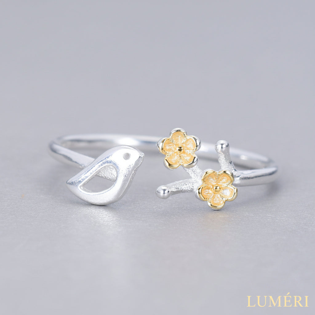 Luméri Essence | Silber Ring Verschiedene Motive close-up detail – LUMÉRI