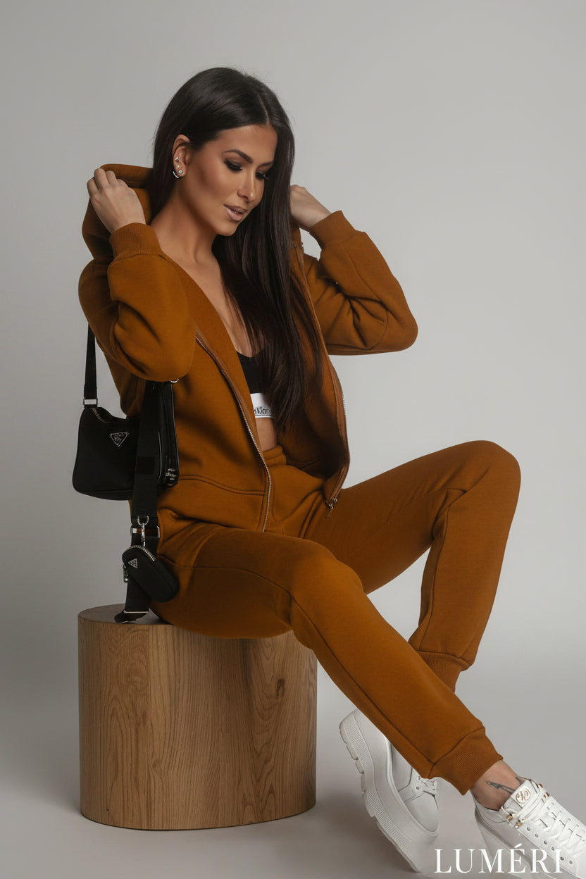 Luméri Leisure | Womens Insulated Tracksuit Set Taba 1 – LUMÉRI